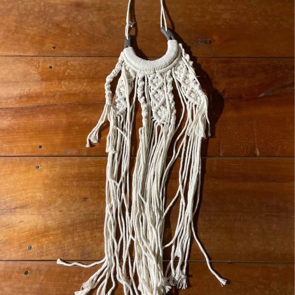 Bohemian Macrame Horseshoe Wall Hanging